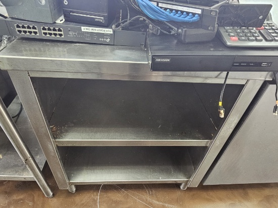 30" x 32" S/S Table with Under Storage