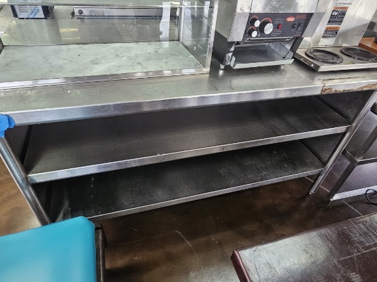 99" x 36" S/S Table with Double Undershelf
