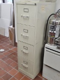 Four Drawer Locking Metal Lateral Filing Cabinet