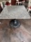 Marble Table Top with heavy metal base - 34 x 34 in
