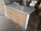 Stainless steel work station -28 x 53 in on casters
