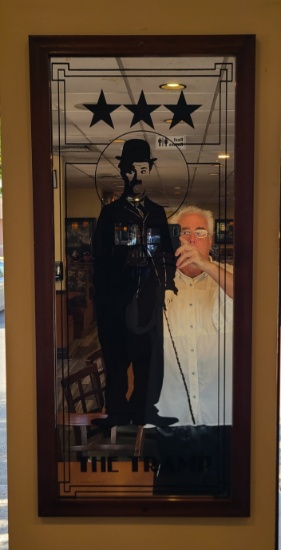Charlie Chaplin Mirror - The Tramp - 15.5 x 34 in