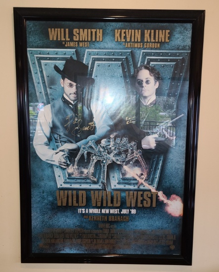 Wild Wild West Double Autographed Poster - Will Smith and Kevin Kline - 30.5 x 43 in
