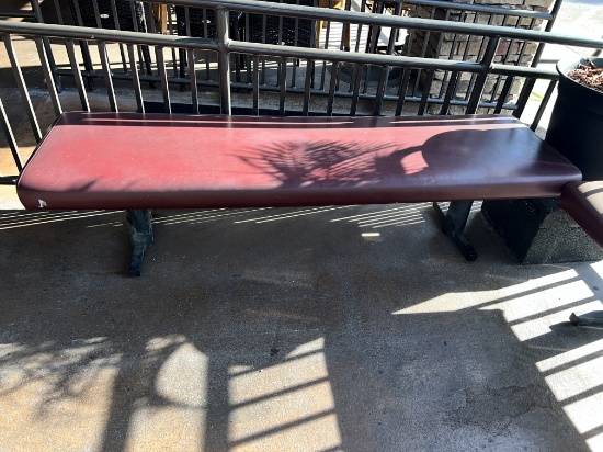 Upholstered bench -72 x 20 in