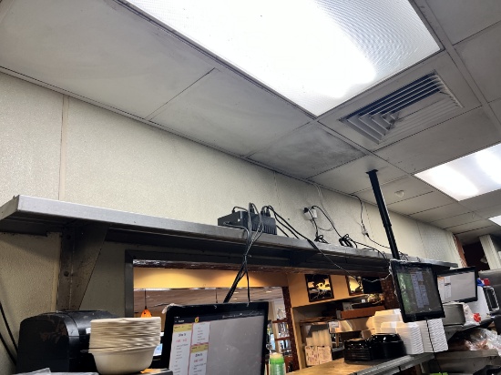 13 ft Stainless Steel overshelf