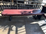 Upholstered bench -72 x 20 in