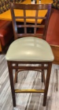 Wooden Barstool with Cushion