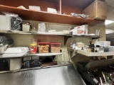 48 in, 60 in, 36 in Stainless steel overshelf - no contents