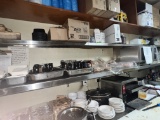 stainless steel overshelves - 164 in