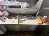 60 in Prep Table Mega Top with poly cutting board -
