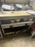 2 hole Steam table -30 x32 in electric with adjustable thermostat
