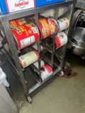 10 Can Rack on casters