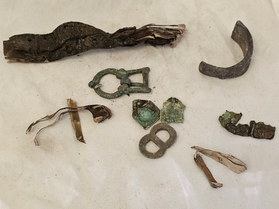 900 A.D. Norway - Viking Leather Straps (frozen in ice)