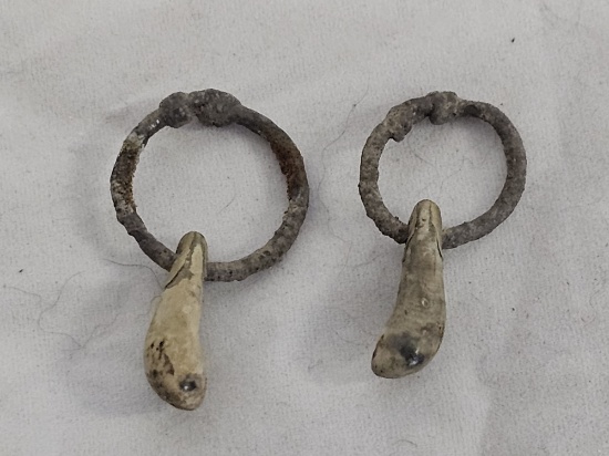 Hunter Gatherer Bone Earrings Found in France