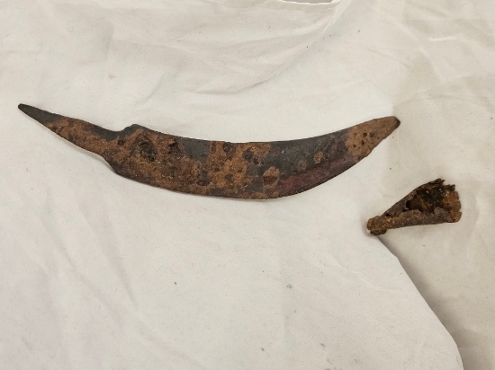 200 B.C. Northern Spain - Celt-Iberian Iron Falcata with Sheath Tip