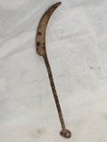 600 A.D. Poland - Iron Burial Sickle - Ceremonial Instrument to Guard Dead