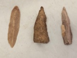 France - Chert Spear Head & Chert Knife Blade