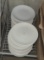 Round dinner plates, various