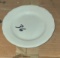 Rimmed plate, white