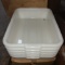 Plastic Bus Tub, white