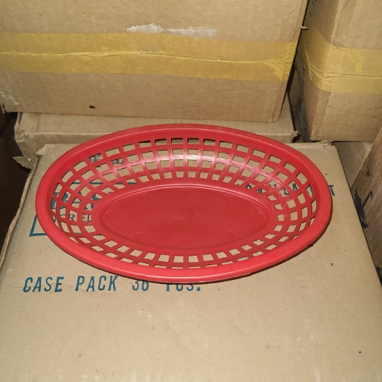 Red Oval Basket - New in the by Basic Ingredients