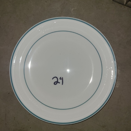 9 in Plate - Kabuki Teal - New by PyroCeream Tableware