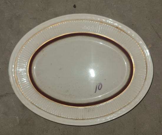 Oval 10 in Plate - New -Rego E915-38