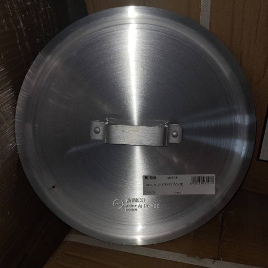 Winco 20 qt Stock Pot Cover - Alpc-20 - New