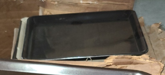 Plastic Lunch Tray, black