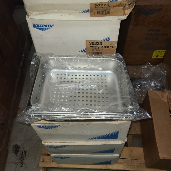 Stainless Steel Perforated Pan, half size by Vollrath