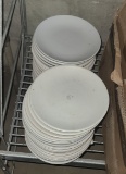 Round dinner plates, various