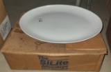 White oval dish by Silite