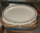 Tony Roma's oval plates