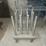 Plate cart on casters
