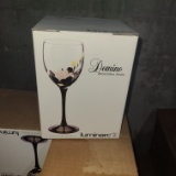 Decorated Wine Glasses, 8 oz. by Luminarc (boxed set of 4)