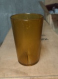 Amber Plastic Tumbler glasses