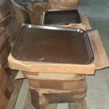 Plastic Lunch Tray, brown