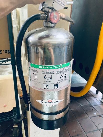 Amedeo fire extinguisher designed for Restaurant hood safety