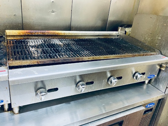 48 inch four burner countertop char-broiler
