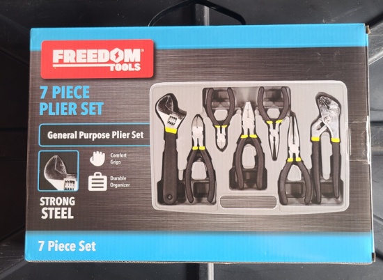 Tools For Freedom New 7 Piece Plier Set by Freedom tools | Online Auctions | Proxibid