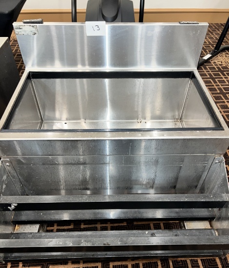 30" S/S Ice Bin with Double Speed Rail