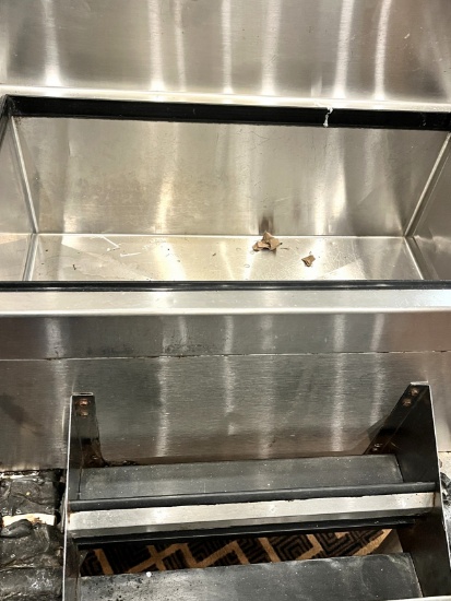 30" S/S Ice Bin with 18" Double Speed Rail