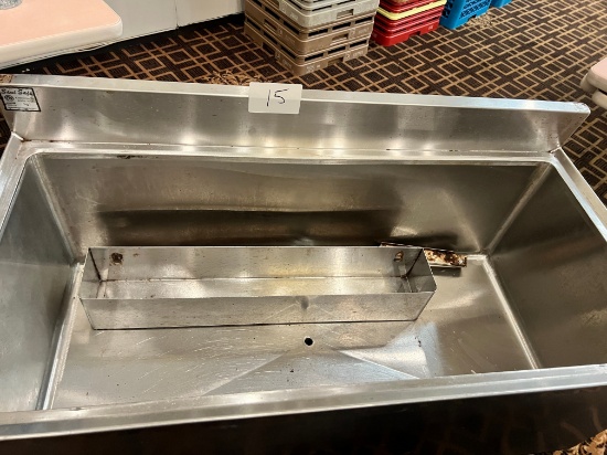 30 "  S/S  Ice Bin with 24" Speed Rail Bin