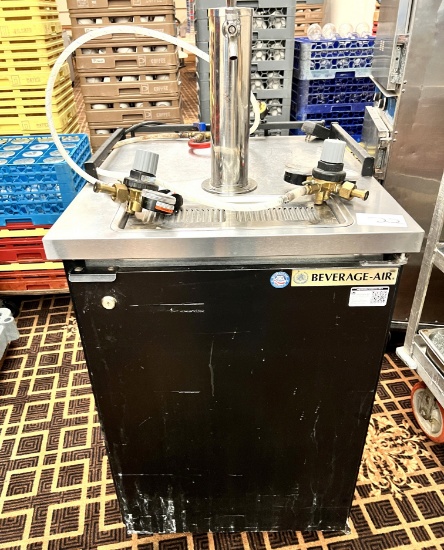 Beverage Air Single Tower Keg Cooler, Model BM23-B, wth Gauges