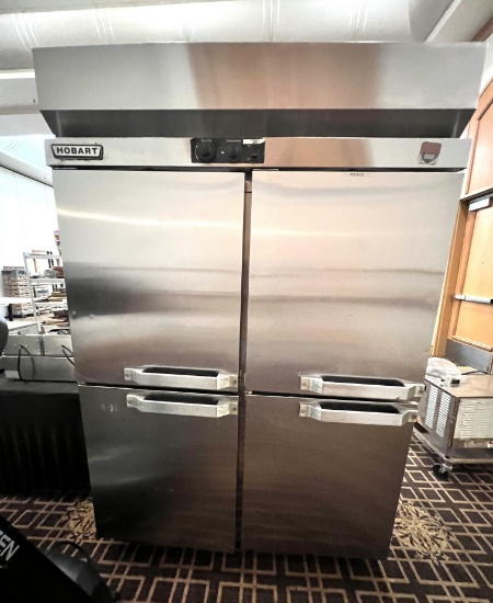 Hobart, Pass-Thru, 4 Split Doors Set Up For Sheet Pans