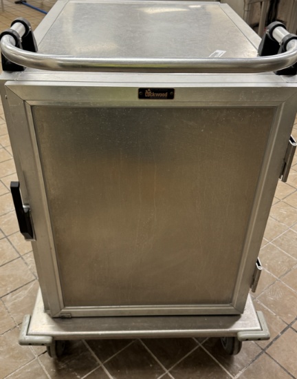 Lockwood pass thru Rolling transport cabinet on wheels