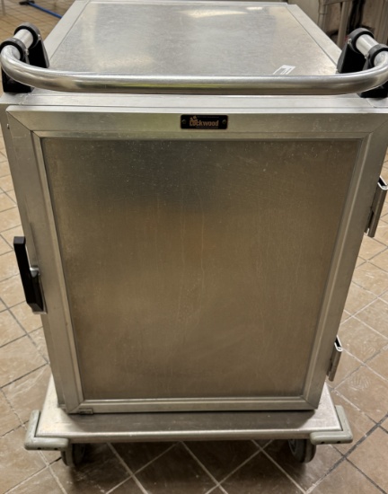 Lockwood pass thru Rolling transport cabinet on wheels