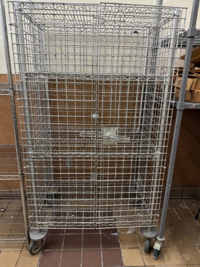 36 inch rolling Liquor cage
