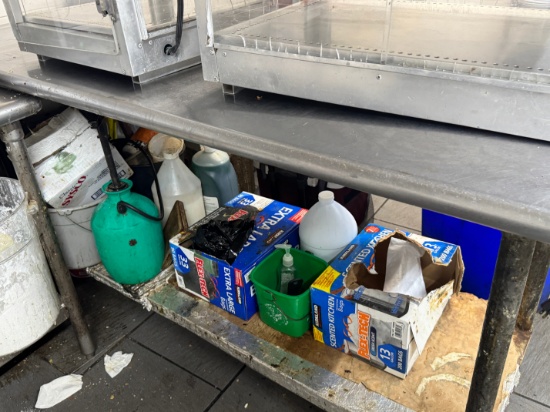 5 foot stainless steel work table