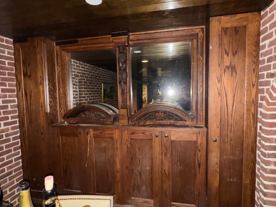 Antique Back Bar  Q 10 Ft wide x 8 ft high